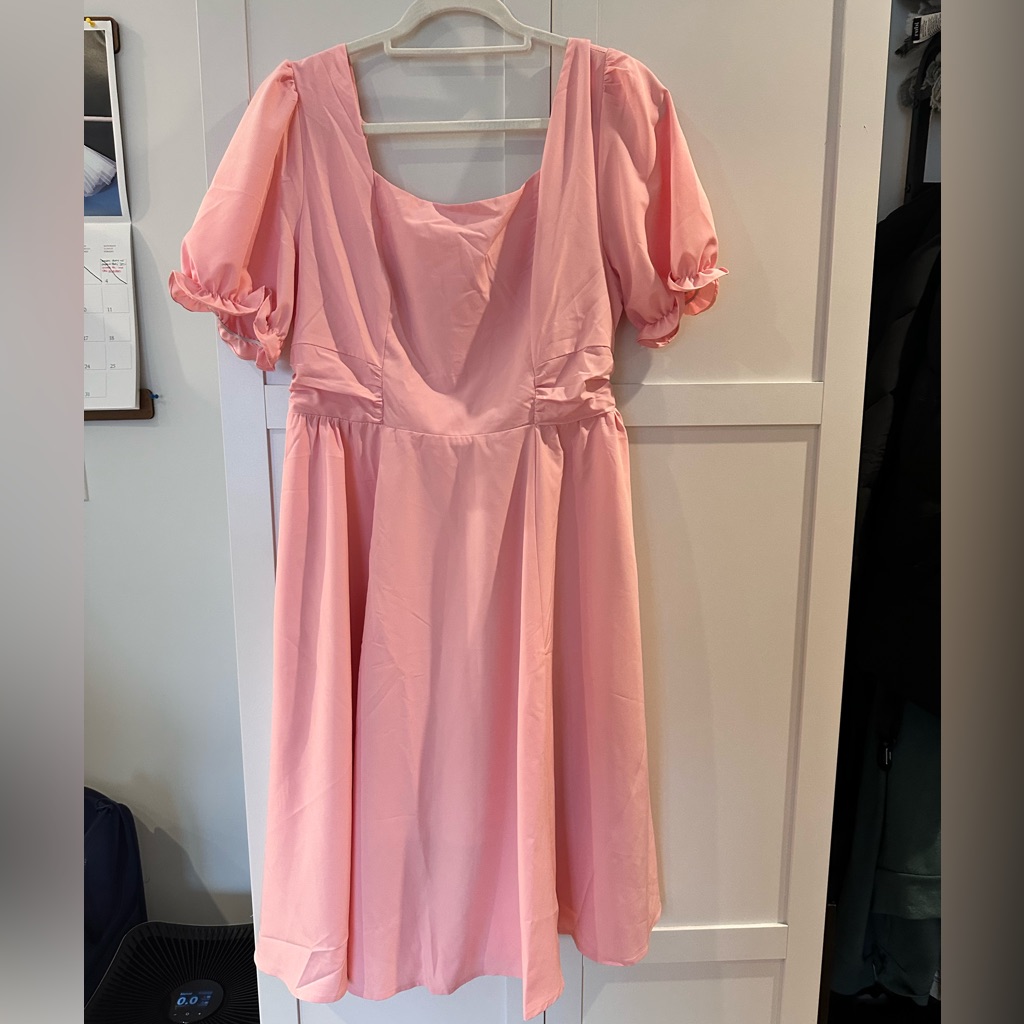 Belle Poque Pink 50’s Style Midi Dress!